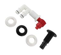Dpofirs Pompe de Puisard avec Aérateur, Kit de Relevage, 110V, pour Bassin | Aérateur de pompe à recirculation, aérateur de puits de vie, buse d\'aérateur marin avec 2 raccords de tuyaux pour puits