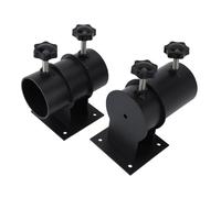 Dpofirs Porte-Parapluie de Patio, Support de Parapluie Robuste en Métal avec Boutons Réglables pour Rampes et Terrasses Extérieures