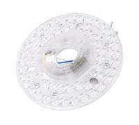 Dpofirs Ventilateur de Plafond LED Light, 4,92 Pouces de Réchauffement de la Lumière du Kit d'éclairage 3 Couleurs Dimmables, Carte PC du Module LED à Montage à Montage Rond 18 W pour (230 V)