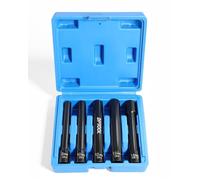 DPTOOL Lot de 5 douilles à choc métrique extra profondes à 12 pans 3/8” pour pare-chocs arrière 8 mm, 10 mm, 12 mm, 13 mm, 14 mm