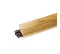 DQ-PP 3 m - Profilé de recouvrement en bois indien - 23 x 23 mm - En PVC - Pour le plan de travail - Profil de recouvrement pour la cuisine - Profil de finition murale - Profil de table