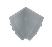 DQ-PP ANGLED STRIPE INTÉRIEUR - Titane - 23 x 23mm - PVC - Plinthe de cuisine, plan de travail, plinthe de finition, bande de cuisine, plinthe murale, bande pour table