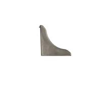 DQ-PP Barre d'Angle Chromée 13 x 13 mm en PVC - Finition pour Plan de Travail, Cuisine, Plinthe Murale, Table