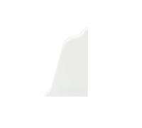 DQ-PP GAINE D'ANGLE TERMINALE DROITE - Blanc - 38 x 25mm - PVC - Plinthe de cuisine, plan de travail, plinthe de finition, plinthe de cuisine, plinthe murale, plinthe de table