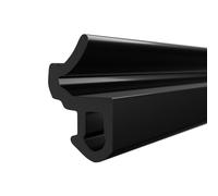 DQ-PP Joint de fenêtre - Noir - 1 m - S-618 - Pour fenêtres en PVC KBE - Joint d'étanchéité en caoutchouc - Joint de fenêtre en plastique - Joint profilé de porte