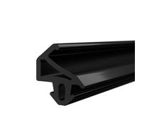 DQ-PP Joint de fenêtre - Noir - 5 m - S-1155 - Pour fenêtres en PVC PLUS-TEC - Joint d'étanchéité en caoutchouc - Joints de fenêtre en plastique - Joint profilé de porte