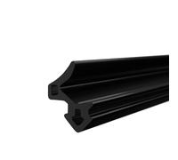 DQ-PP Joint d'étanchéité pour fenêtre - Noir - 1 m - S-1188 - Pour fenêtres PVC GEALAN - Joint en caoutchouc - Joint d'étanchéité en plastique pour fenêtre - Joint d'étanchéité de porte