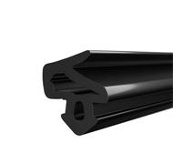 DQ-PP SALAMANDER UOS-1251 Joint de fenêtre en PVC, noir, 5 m, pour fenêtre en PVC, joint d'étanchéité en caoutchouc, joint de fenêtre en plastique, joint profilé de porte