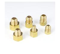 DQFOCPHHAA Pipe Fittings 45 Degree SAE 1/4" 3/8" 1/2" 3/4" Flare Reduction Accessories Reducer Brass Tube Connector Water Gas Air Fuel (Color : NO5 Female to NO3 M)