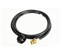 DQSDC Adaptateur de tuyau de propane de 1,8 m avec jauge - Convertisseur de réservoir de 0,5 kg à 9,1 kg/18,1 kg pour Weber Q, Coleman Grill, Mr. Heater Buddy, réchaud de camping - Comprend régulateur