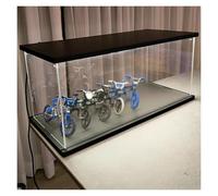 DQZRTUECA vitrines en Plastique Transparent, Présentoir d'organisateur en Acrylique Transparent avec LED, Couvercle Transparent de Plusieurs Tailles(40x15x15cm/16x6x6in)