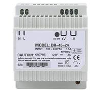 DR-45-24, 45W 2A, Alimentation Din-Rail 100-240V Entrée, 45W 24V 2A Sortie Unique, Din-Rail Alimentation à Découpage AC/DC, Alimentation