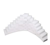 Dr.JIEER Eponge Magique Gomme Magique effectuer Magique Extra Puissante Nettoyante Effaceur De Taches 2X Plus résistant ，Lot de 50 .Pouvoir nettoyant concentré - Blanche 10x6x2cm