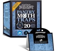 Dr. Killigan's Pièges Anti-Mites de qualité supérieure avec phéromones Prime | Sûr, Non Toxique et sans insecticides | Piège à Colle Collante pour Les Mites des Aliments et des placards | (20, Bleu)
