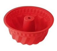 Dr. Oetker Moule à kougelhopf 1269 Silicone souple démoulage facile Rouge 22 cm