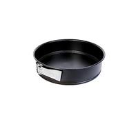 Dr. Oetker 1437 Moule à manqué, Moule à charnière, Moule à manqué à charnière, Moule à gâteau, Moule rond, Moule pâtisserie, Acier inoxydable, Noir, 24 cm x 6,5 cm