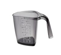 Dr Oetker 1488 Verre doseur 500 ml, Verre mesureur, Verre doseur pâtisserie, Verre gradué, Plastique, Gris, 500 ml