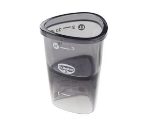 Dr Oetker 1489 Verre doseur 4 cl, Verre mesureur, Verre doseur pâtisserie, Verre gradué, Plastique, Gris, 4 cl