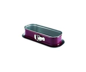 DR.OETKER 2479 MOULE A CHARNIERE ACIER REVETU ANTI-ADHESIF BORDEAU 30 X 11 CM