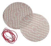Dr. Oetker 3220 Napperons de Papier et élastiques Marron/Blanc/Rouge, 16 x 16 x 0,1 cm 8 unités