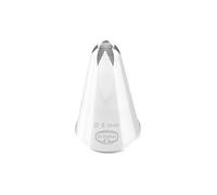 Dr. Oetker 3515 Manufacture de Douilles étoile Douille 6 mm fermé en Acier Inoxydable, Argent, 4,5 x 2,5 x 2,5 cm