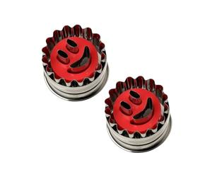 Dr Oetker 9306350B Emporte-pièce poussoir 2 pièces 5 x 4 cm emporte linzer biscuit acier inoxydable compatible lave-vaisselle