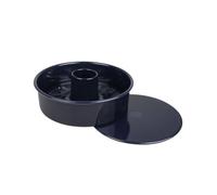 Dr.Oetker Back-Liebe Moule rond en émail noir base plate et tubulaire 26 cm