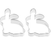 Dr. Oetker Emporte-pièce en Forme de Lapin Assis - en Fer Blanc/étamé - Pâtisserie de Pâques - 85 x 65 x 25 mm - Conçu en Allemagne (Lot de 2)