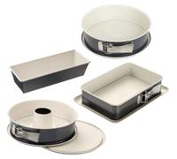 Dr. Oetker – Ensemble de 4 moules à gâteaux Back-Trend – formes différentes 28–32 cm – Blanc/Gris