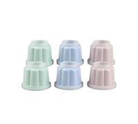 Dr. Oetker Lot de 6 Moules à Pudding, Flan avec Couvercles | Desserts individuels, Lot de 6, PP coloré, Format rond compact, Passe au lave vaisselle, Plastique