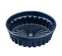 Dr. Oetker Moule à charlotte Back-Liebe émaillé, diamètre : 28 cm, revêtement en émail de qualité supérieure, résistant aux coupures et aux rayures, bleu océan, passe au lave-vaisselle, moule à gâteau