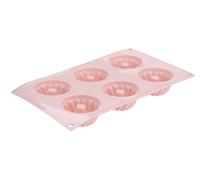Dr. Oetker Moule à gâteau en silicone pour beignets, gâteaux, 6 empreintes digitales, résistant de -40 °C à +200 °C, moule à gâteau en silicone avec propriétés antiadhésives, dimensions 30 x 17,5 x