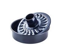 Dr. Oetker Moule à gâteau rond Emaillé sans PFAS 28 cm Double fond savarin | Double fond pour varier les recettes, Fond plat ou savarin, Acier émaillé premium, 28 x 7,5 cm, Lave vaisselle