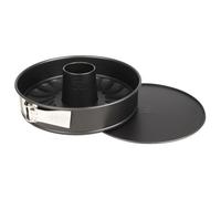 Dr Oetker Moule à manqué et à savarin à charnière acier 26 cm fond amovible | Démoulage facile, Fond amovible double usage, Cuisson homogène, Acier robuste, Format 26 x 6,5 cm, Antiadhesif, Inox