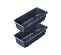 Dr Oetker - Moules à Cake Rectangulaires en Acier Bleu - 25 x 11 x 7,5 cm - Pour Gâteau, Brioche, Pâtisserie et Pain