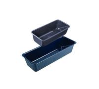 Dr Oetker Moules à cake Back Liebe Lot de 2 25 et 35 cm Bleu