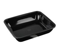 Dr. Oetker Plat à four 1300 – Acier inoxydable émaillé, XXL à bords hauts Noir 40×34 cm