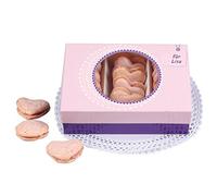 Dr.Oetker Present-Box (pour macarons et biscuits) Set de 2 17x12x6 cm en rose, tissu, rose/violet, 17 x 12 x 6 cm