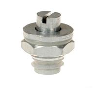 Dr-uck Vanne de limitation pour casseroles électriques à flotteur à verrouillage automatique, clapet anti-retour en métal, vanne de poussée KG de 1,1 cm, argent