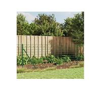 vidaXL Draadgaashek met grondankers 1x10 m groen154113 G