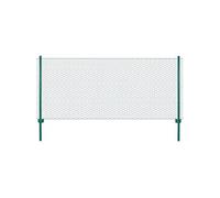 Draadgaashek met palen 25x0,5 m staal groen144603