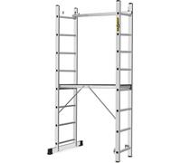 Drabest | Échafaudage Aluminium 2x8 - 33x114 cm - Multifonctionnel - Antidérapant - Léger et Pratique