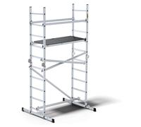 Drabest | échafaudage aluminium - echafaudage - echelle echafaudage - jusqu'a 150kg - echafaudage alu - plateforme de travail - plateforme echafaudage alu