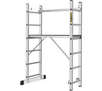 Drabest | Échafaudage en aluminium - Échelle multifonctionnelle - Échafaudage échelle - 2x6 - Échafaudage échelle - 150 kg - plateforme 33x114 cm