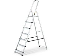 Drabest | Échelle - 7 marches, capacité de charge 125 kg - échelle en aluminium, échelle pliante, pieds antidérapants