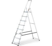 Drabest | Échelle - 8 marches, capacité de charge 125 kg - échelle en aluminium, échelle pliante, pieds antidérapants