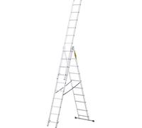 Drabest | Échelle Aluminium 3 Éléments 3x10 - 150 kg - Antidérapante - Multifonctionnelle