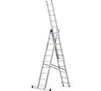 Drabest | Échelle Aluminium 3 Éléments 3x10 - 150 kg - Antidérapante - Multifonctionnelle - Sécurisée