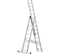 Drabest | Échelle Aluminium 3 Éléments 3x9 - 150 kg - Antidérapante - Multifonctionnelle et Stable