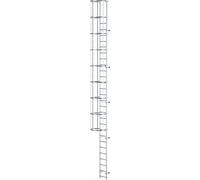 Drabest | Échelle d'évacuation en aluminium - 6-8 M - Capacité de charge 150 Kg - Système modulaire - Avec cage de protection - 27 marches